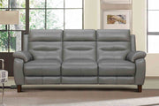 Hayward 82" Dark Gray Genuine Leather Power Reclining Sofa - Furniture City (CA)l