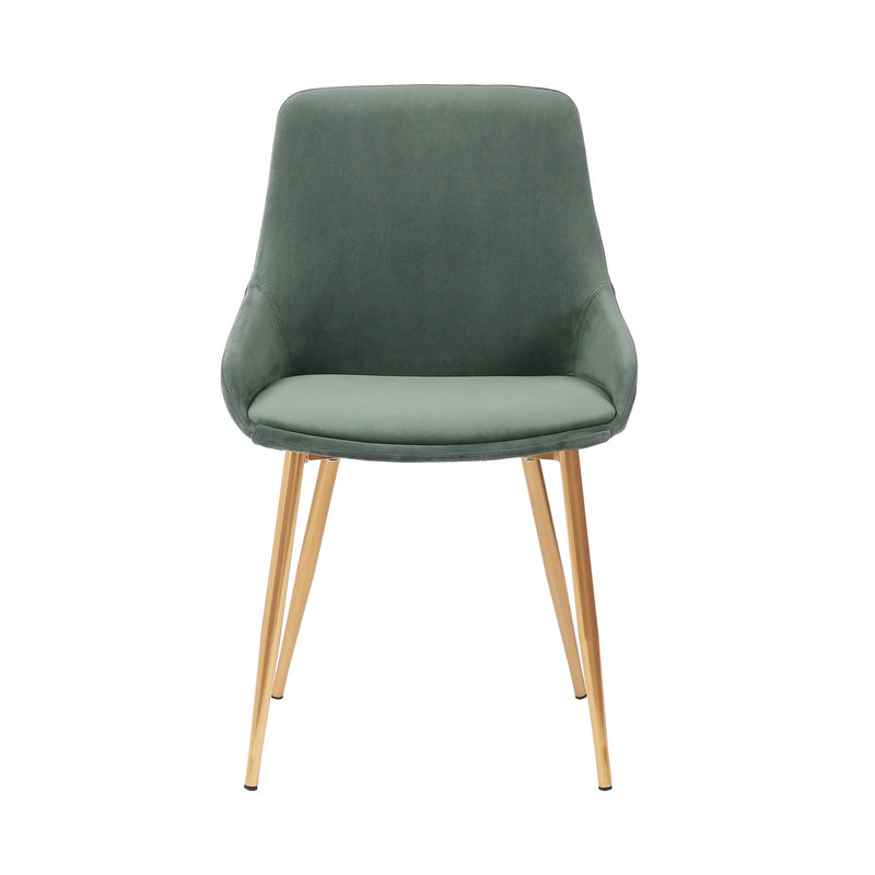 Heidi Sage Velvet Dining Accent Chair - Furniture City (CA)l