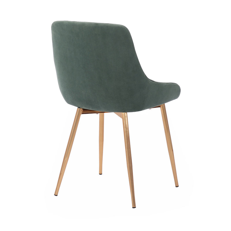 Heidi Sage Velvet Dining Accent Chair - Furniture City (CA)l