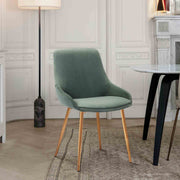 Heidi Sage Velvet Dining Accent Chair - Furniture City (CA)l