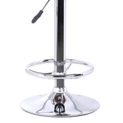 Java Barstool in Chrome finish with Walnut wood and Black Faux Leather - Furniture City (CA)l