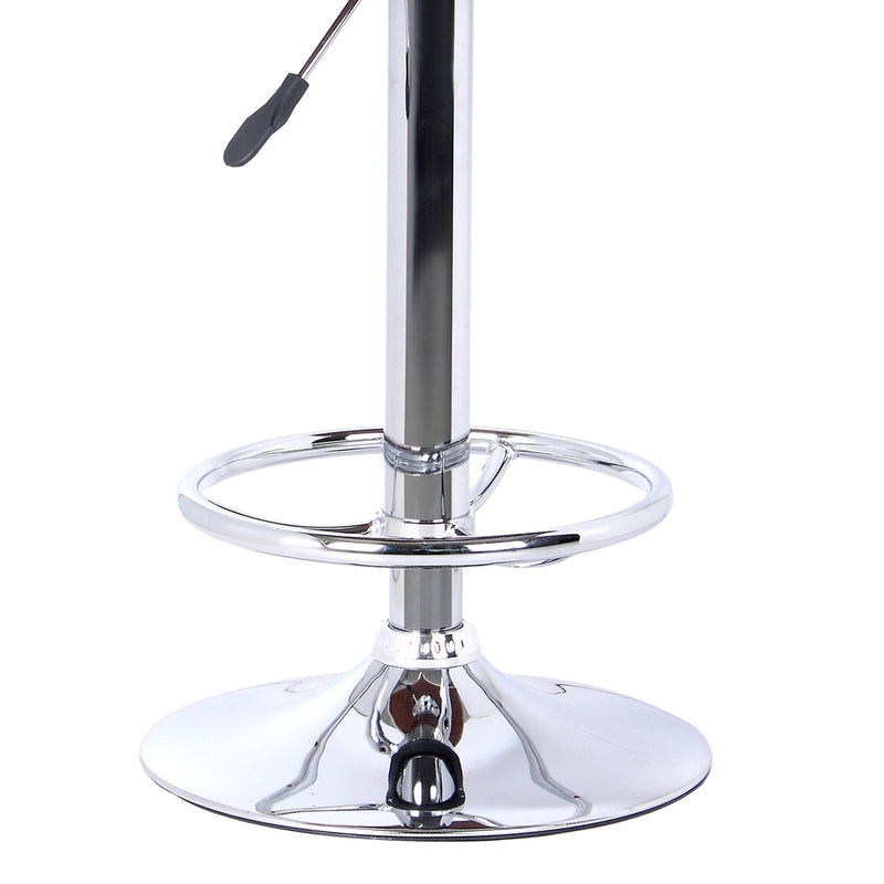 Java Barstool in Chrome finish with Walnut wood and Cream Faux Leather - Furniture City (CA)l