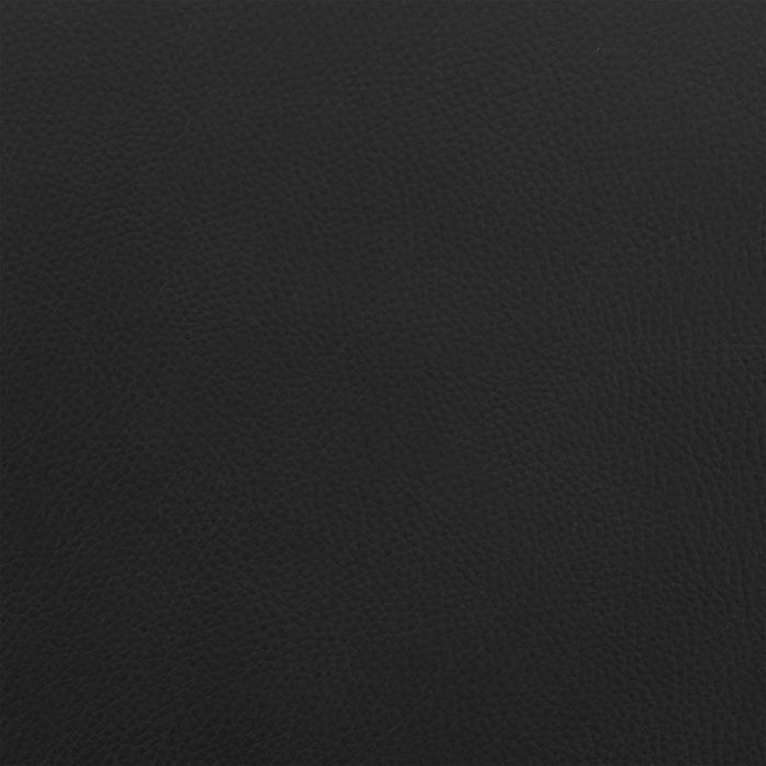 Jacob Adjustable Swivel Black Faux Leather and Walnut Wood Bar Stool with Chrome Base