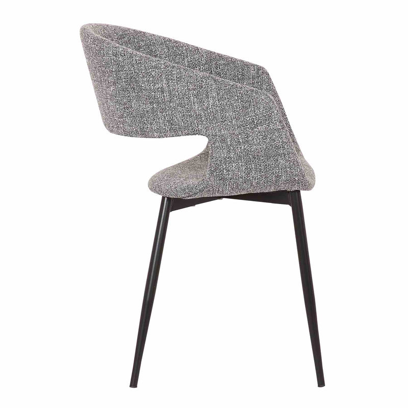 Jocelyn Mid-Century Black Dining Accent Chair with Gold Metal Legs - Furniture City (CA)l