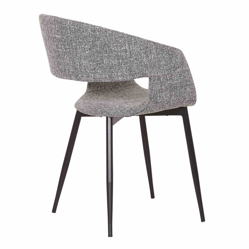 Jocelyn Mid-Century Black Dining Accent Chair with Gold Metal Legs - Furniture City (CA)l