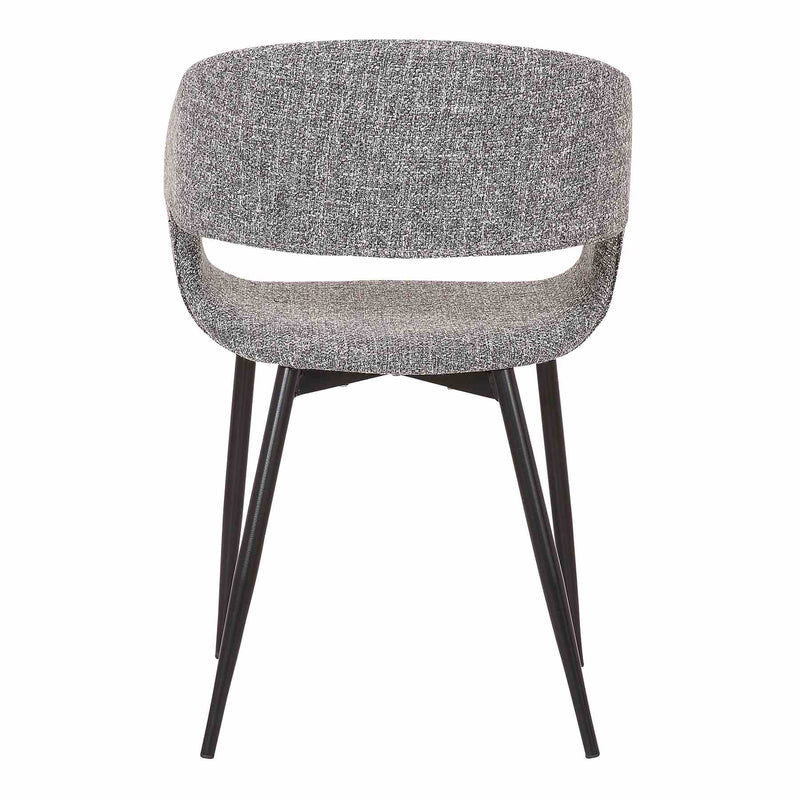 Jocelyn Mid-Century Black Dining Accent Chair with Gold Metal Legs - Furniture City (CA)l