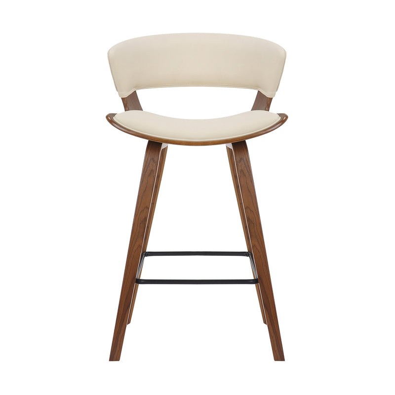 Jagger Modern 26" Wood and Faux Leather Counter Height Barstool - Furniture City (CA)l