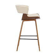 Jagger Modern 26" Wood and Faux Leather Counter Height Barstool - Furniture City (CA)l