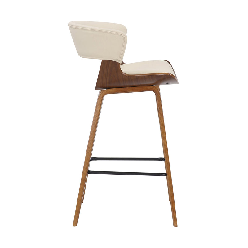 Jagger Modern 26" Wood and Faux Leather Counter Height Barstool - Furniture City (CA)l