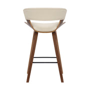 Jagger Modern 26" Wood and Faux Leather Counter Height Barstool - Furniture City (CA)l