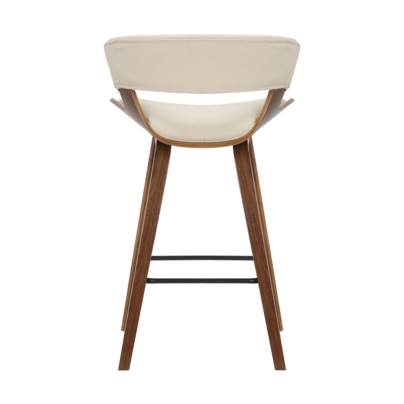 Jagger Modern 26" Wood and Faux Leather Counter Height Barstool - Furniture City (CA)l