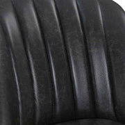 Journey 26" Counter Height Swivel Brown Onyx Faux Leather and American Gray Wood Bar Stool - Furniture City (CA)l
