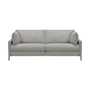 Juliett 80" Modern Gray Fabric Sofa with Power Footrest - Furniture City (CA)l