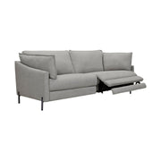 Juliett 80" Modern Gray Fabric Sofa with Power Footrest - Furniture City (CA)l