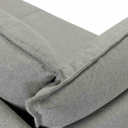 Juliett 80" Modern Gray Fabric Sofa with Power Footrest - Furniture City (CA)l