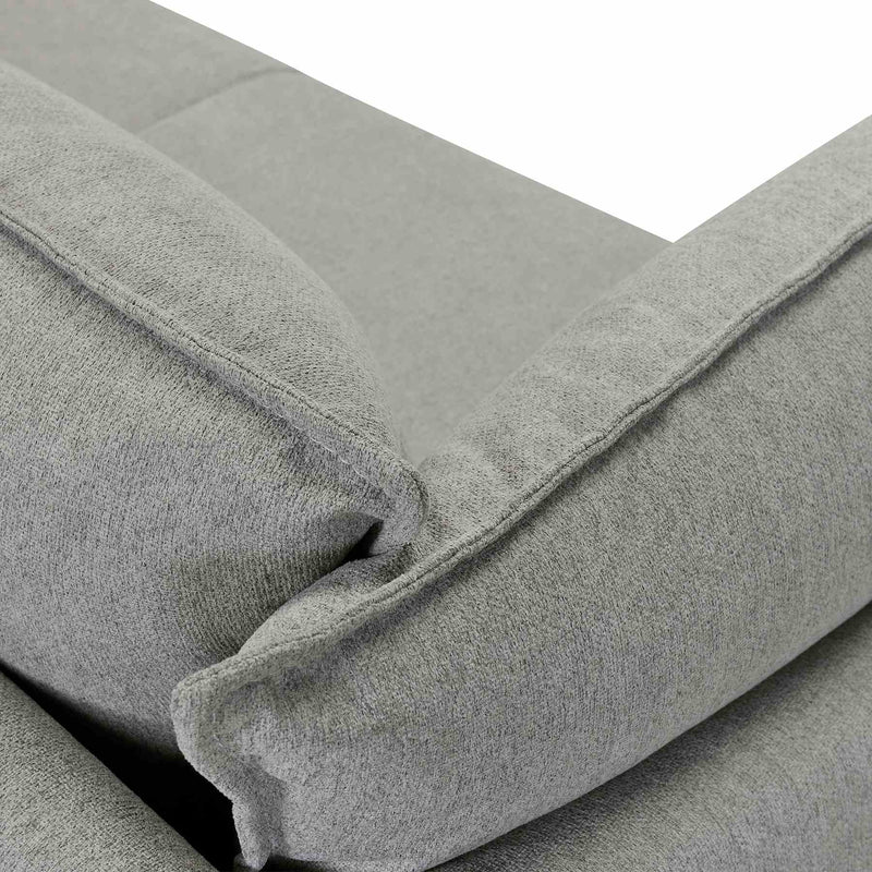 Juliett 80" Modern Gray Fabric Sofa with Power Footrest - Furniture City (CA)l