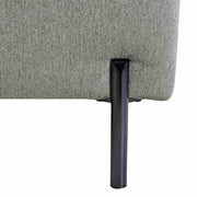 Juliett 80" Modern Gray Fabric Sofa with Power Footrest - Furniture City (CA)l