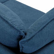 Juliett 80" Modern Blue Fabric Sofa with Power Footrest - Furniture City (CA)l