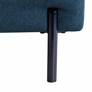 Juliett 80" Modern Blue Fabric Sofa with Power Footrest - Furniture City (CA)l