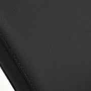 Kash Upholstered Dining Chair in Black Faux Leather with Black Metal Legs - Set of 2 - Furniture City (CA)l