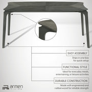 Kalia Wood Dining Table in Gray Finish - Furniture City (CA)l
