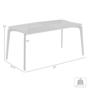 Kalia Wood Dining Table in Gray Finish - Furniture City (CA)l