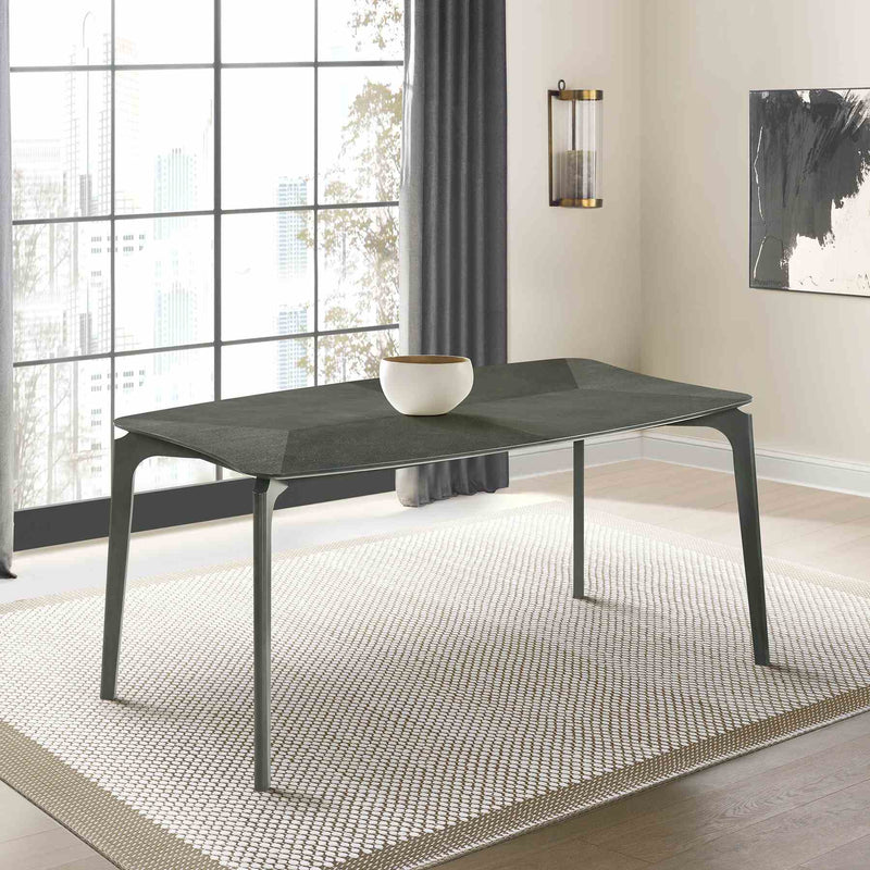 Kalia Wood Dining Table in Gray Finish - Furniture City (CA)l