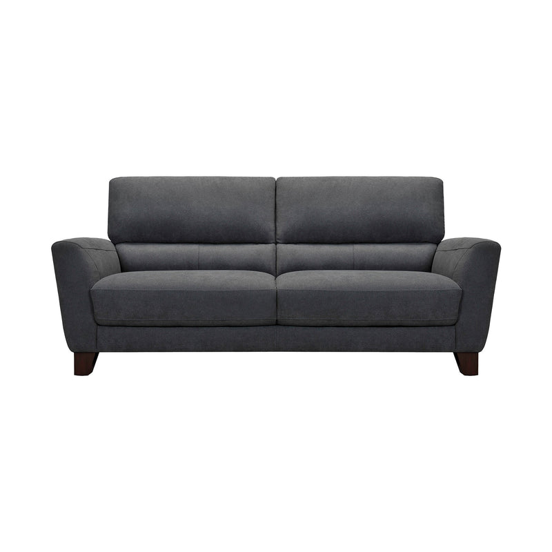 Kester 81" Square Arm Dark Gray Fabric Sofa - Furniture City (CA)l