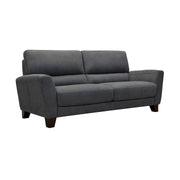 Kester 81" Square Arm Dark Gray Fabric Sofa - Furniture City (CA)l