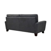 Kester 81" Square Arm Dark Gray Fabric Sofa - Furniture City (CA)l