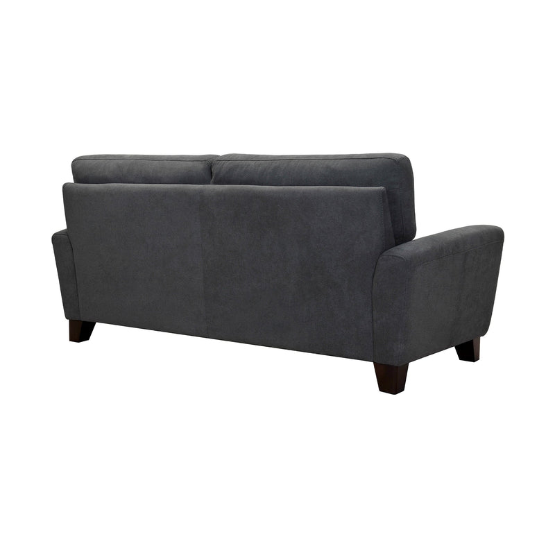 Kester 81" Square Arm Dark Gray Fabric Sofa - Furniture City (CA)l