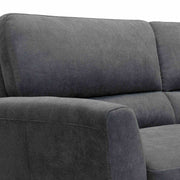 Kester 81" Square Arm Dark Gray Fabric Sofa - Furniture City (CA)l