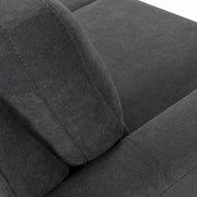 Kester 81" Square Arm Dark Gray Fabric Sofa - Furniture City (CA)l