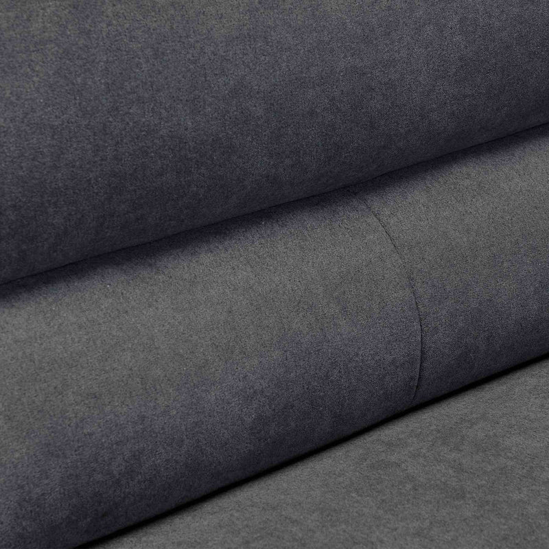 Kester 81" Square Arm Dark Gray Fabric Sofa - Furniture City (CA)l