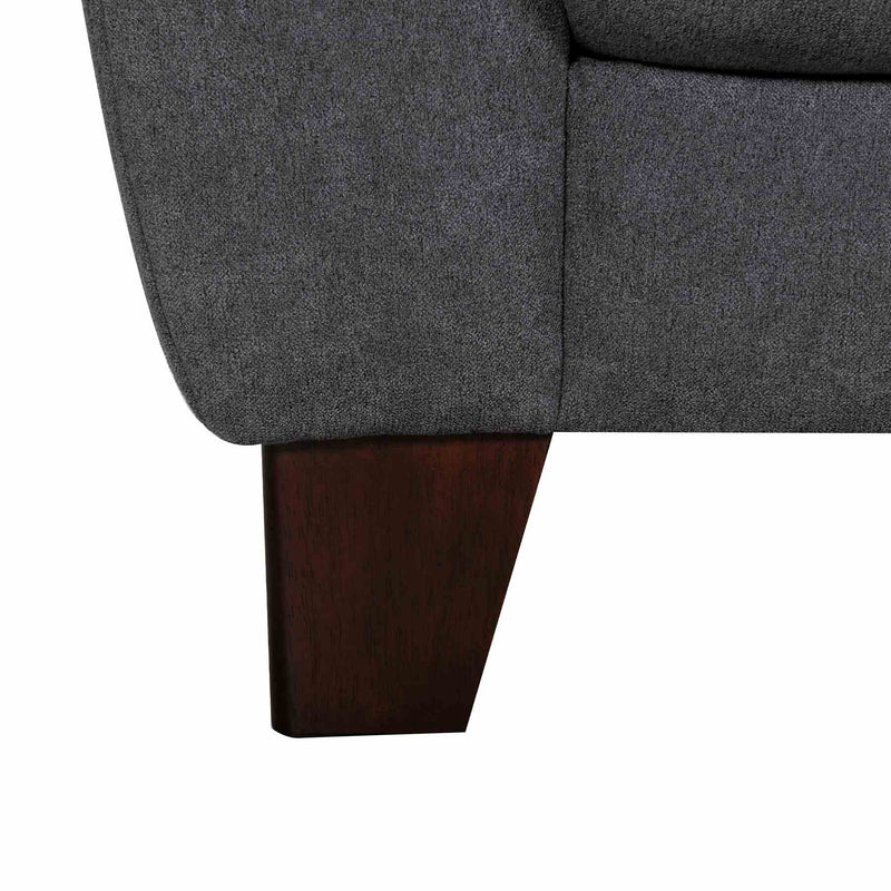 Kester 81" Square Arm Dark Gray Fabric Sofa - Furniture City (CA)l