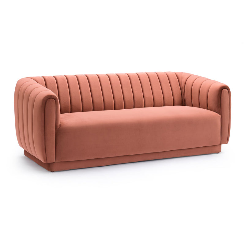 Kinsley Blush Modern Velvet Sofa - Furniture City (CA)l