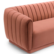 Kinsley Blush Modern Velvet Sofa - Furniture City (CA)l