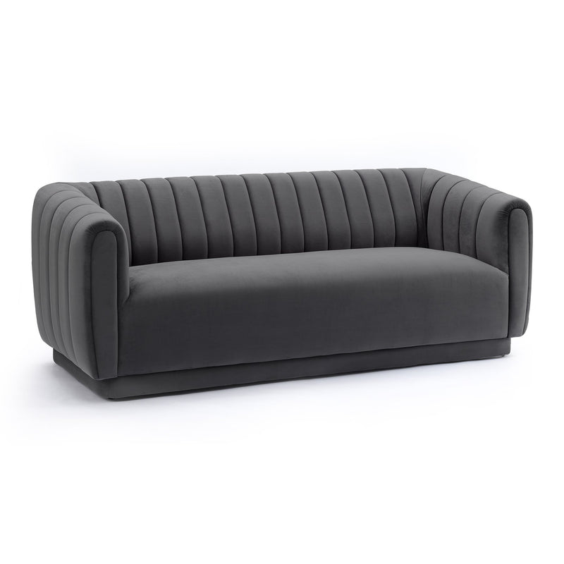 Kinsley Dark Gray Modern Velvet Sofa - Furniture City (CA)l