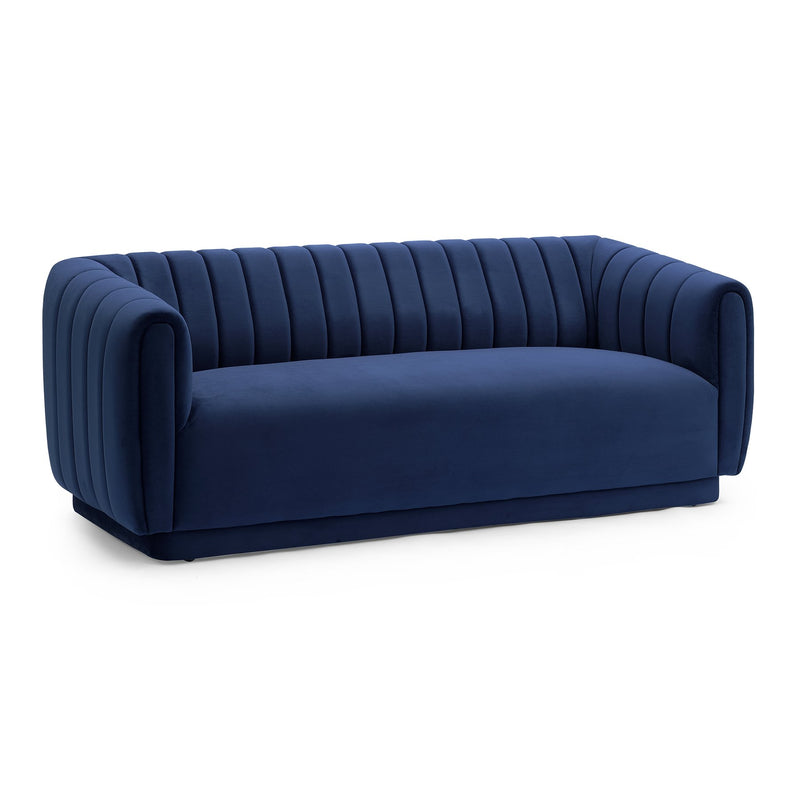 Kinsley Navy Modern Velvet Sofa - Furniture City (CA)l