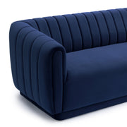 Kinsley Navy Modern Velvet Sofa - Furniture City (CA)l