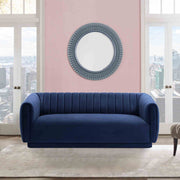 Kinsley Navy Modern Velvet Sofa - Furniture City (CA)l