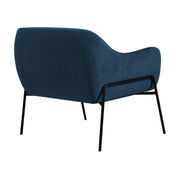 Karen Blue Velvet Modern Accent Chair - Furniture City (CA)l