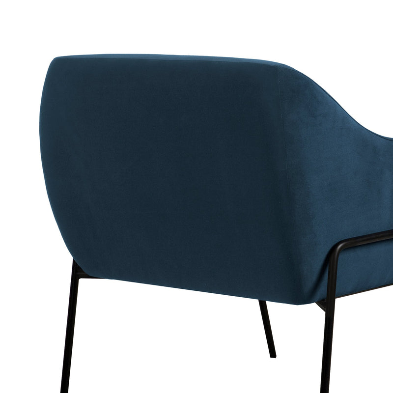 Karen Blue Velvet Modern Accent Chair - Furniture City (CA)l
