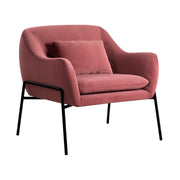 Karen Pink Velvet Modern Accent Chair - Furniture City (CA)l