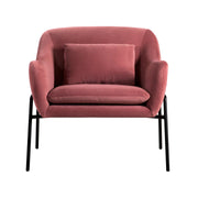 Karen Pink Velvet Modern Accent Chair - Furniture City (CA)l