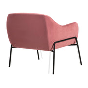 Karen Pink Velvet Modern Accent Chair - Furniture City (CA)l
