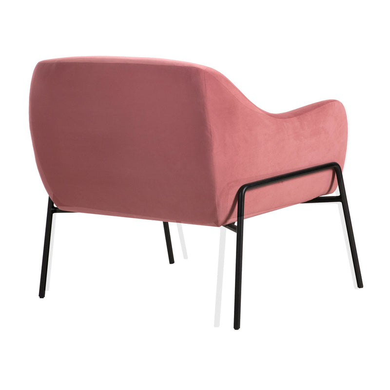 Karen Pink Velvet Modern Accent Chair - Furniture City (CA)l
