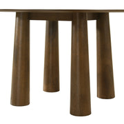 Klarissa Mid-Century Modern 54 in. Round Dining Table in Walnut Finish  - Furniture City (CA)l