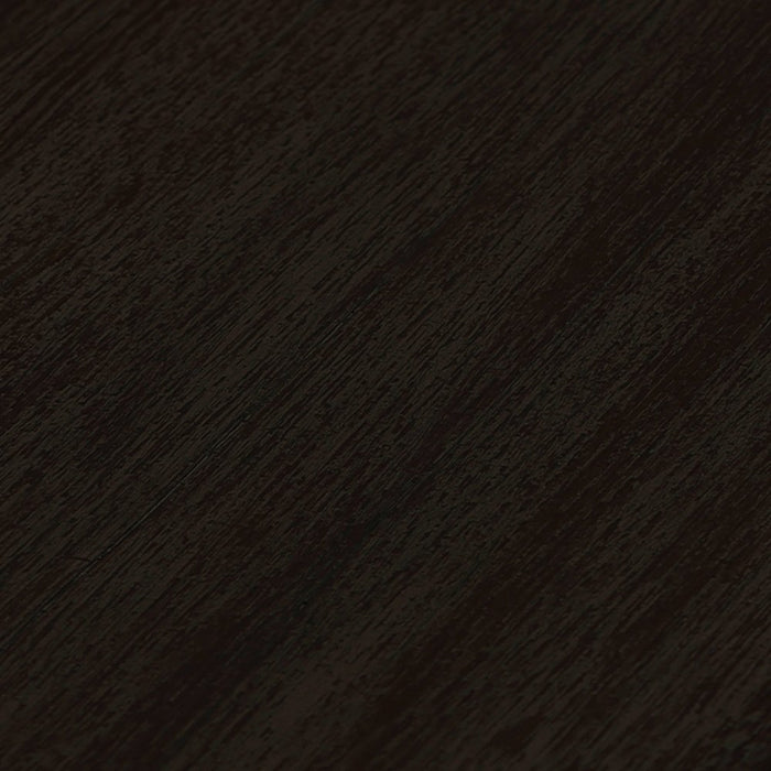 Kylie Outdoor Patio Round Dining Table in Black Eucalyptus and Gray Stone