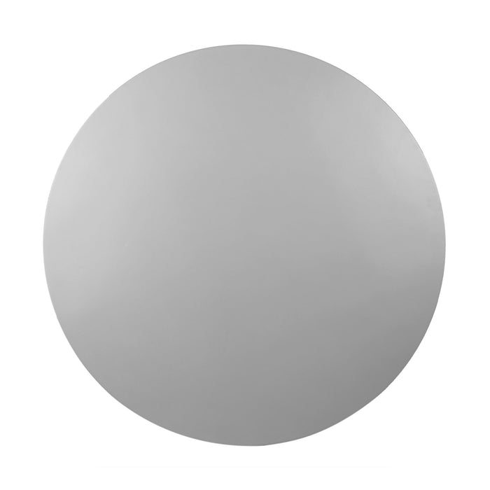 Kylie Outdoor Patio Round Dining Table in Dark Eucalyptus and Gray Stone